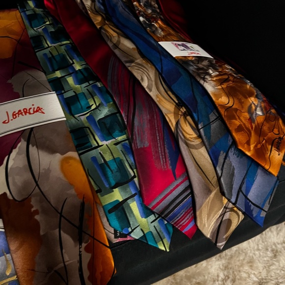 Lot of Jerry Garcia 100% silk ties - Picture 5 of 10